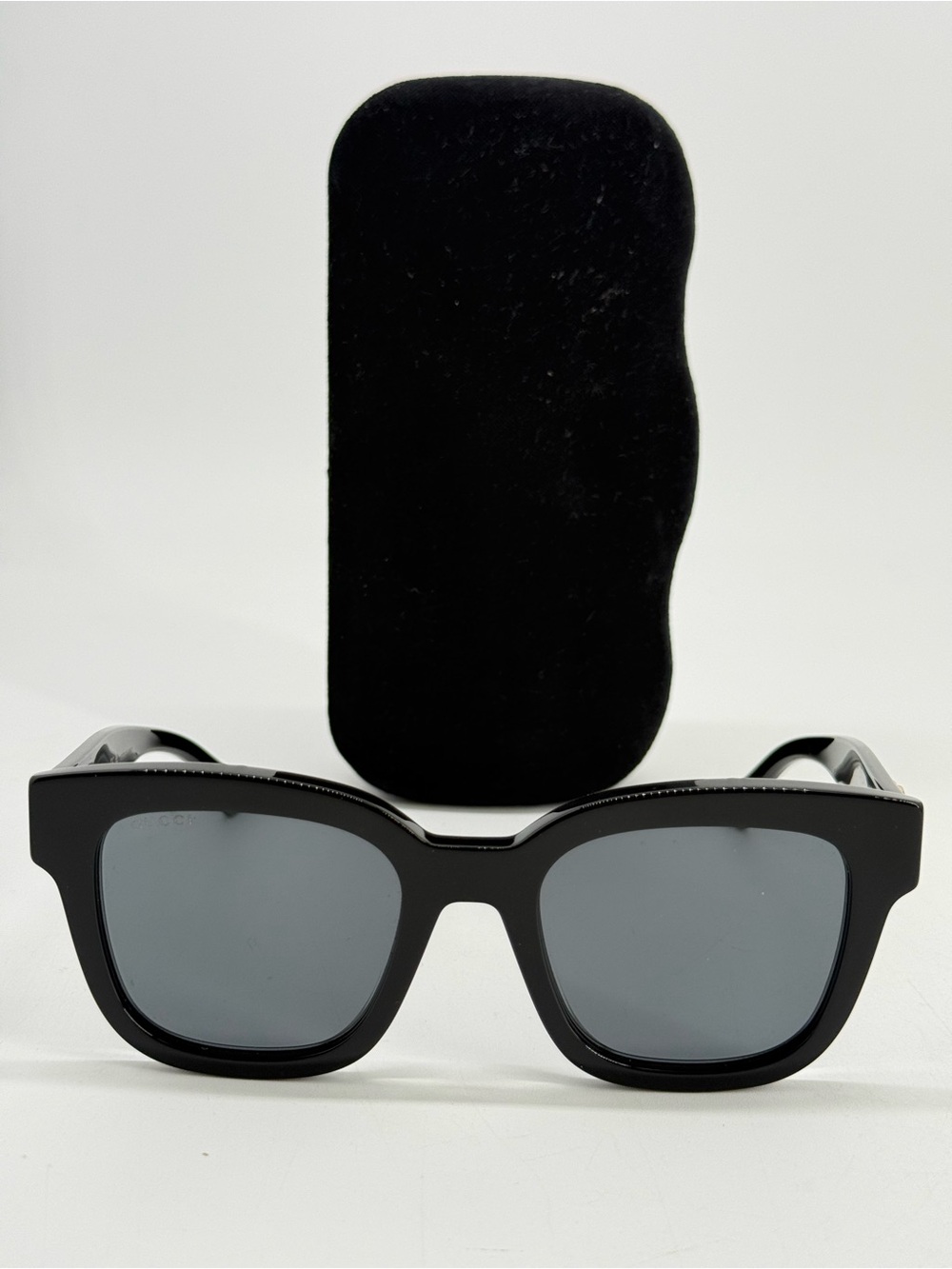 Gucci Black Frame Sunglasses with Gray Lenses - Men